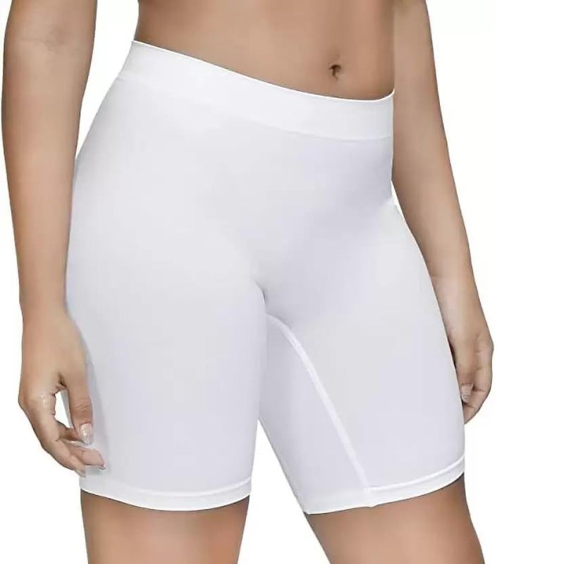 Mysha Women's High Waist Seamless Cycling Shorts - 2 Pack (Black & White) - Image 5